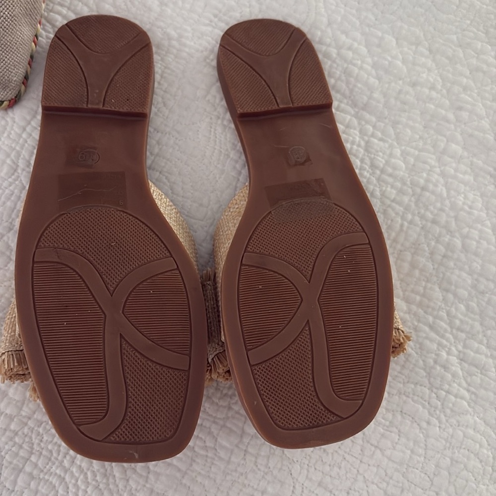 Lemonade Bow Rafia Sandals SS 9 - Picture 12 of 16